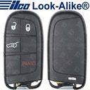 Ilco 2017 - 2021 Jeep Compass Smart Key 4B Hatch - PRX-JEEP-4B5 68250341AB