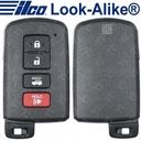 Ilco 2012 - 2020 Toyota Smart Key 4B Trunk - PRX-TOY-4B10 89904-06140