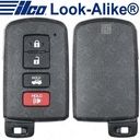 Ilco 2012 - 2020 Toyota Smart Key 4B Trunk - PRX-TOY-4B10