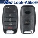 Ilco Kia Sorento Remote Flip Key 4B Hatch Gen 2 - FLIP-KIA-4B8
