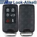 Ilco Volvo Remote Head Key - 6B Trunk/Approach Lights/PCC - KR55WK49266 - PRX-VOLVO-6B1