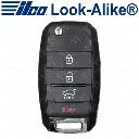 Ilco Kia Remote Flip Key - 4B Hatch - FLIP-KIA-4B9 - Replaces: 95430-A9100