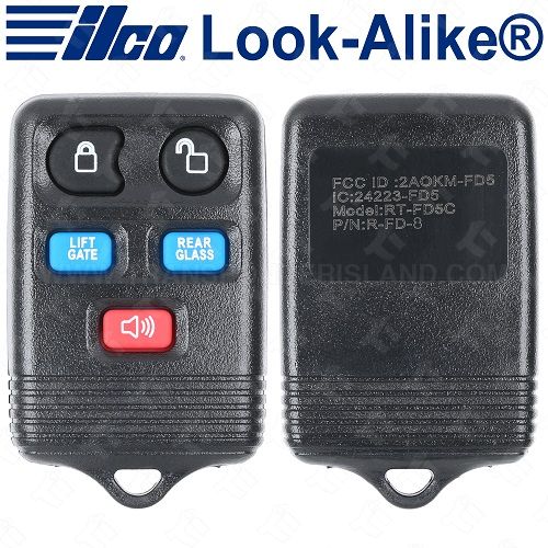 [TIK-ILC-181] Ilco Ford Lincoln Keyless Entry Remote 5B -  Replaces CWTWB1U551 - RKE-FORD-5B2