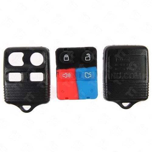 [TIK-FOR-18] Ford 4 Button Keyless Entry Remote Shell and Rubber Pad