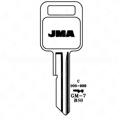 [TIK-JMA-GM7] JMA GM Single Sided 6 Cut Key Blank GM-7 B50 C