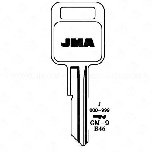 [TIK-JMA-GM9] JMA GM Single Sided 6 Cut Key Blank GM-9 B46 J