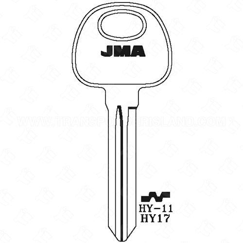 [TIK-JMA-HY11] JMA Hyundai Kia 10 Cut Key Blank HY-11 HY17