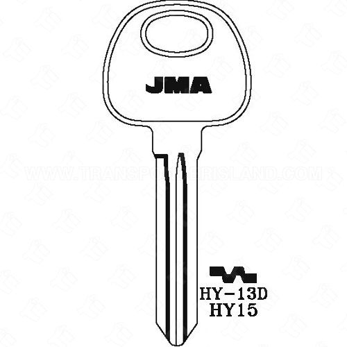 [TIK-JMA-HY13D] JMA Hyundai Kia 10 Cut Key Blank HY-13D HY15