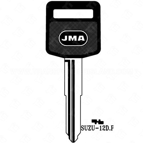 [TIK-JMA-SUZU12DP] JMA Suzuki Motorcycle Double Sided 7 Cut Plastic Head Key Blank SUZU-12D.P X241 SUZ18P