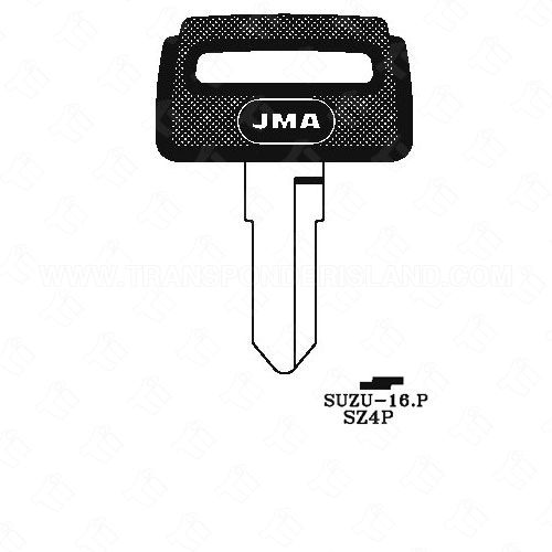 [TIK-JMA-SUZU16P] JMA Suzuki Motorcycle Double Sided 7 Cut Plastic Head Key Blank SUZU-16.P SZ4P
