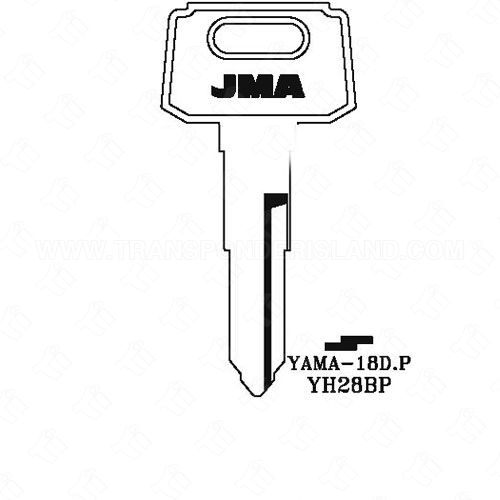 [TIK-JMA-YAMA18D] JMA Yamaha Motorcycle Key Blank YAMA-18D X119 YH47