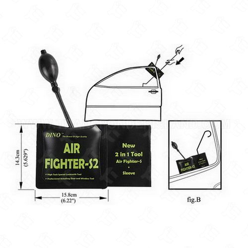 Dino Air Fighter S2 Wedge Pick & Decoder Tool RGN-198 for Automotive