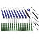 Dino Blue and Green Stainless Pick Set 32 Pieces
